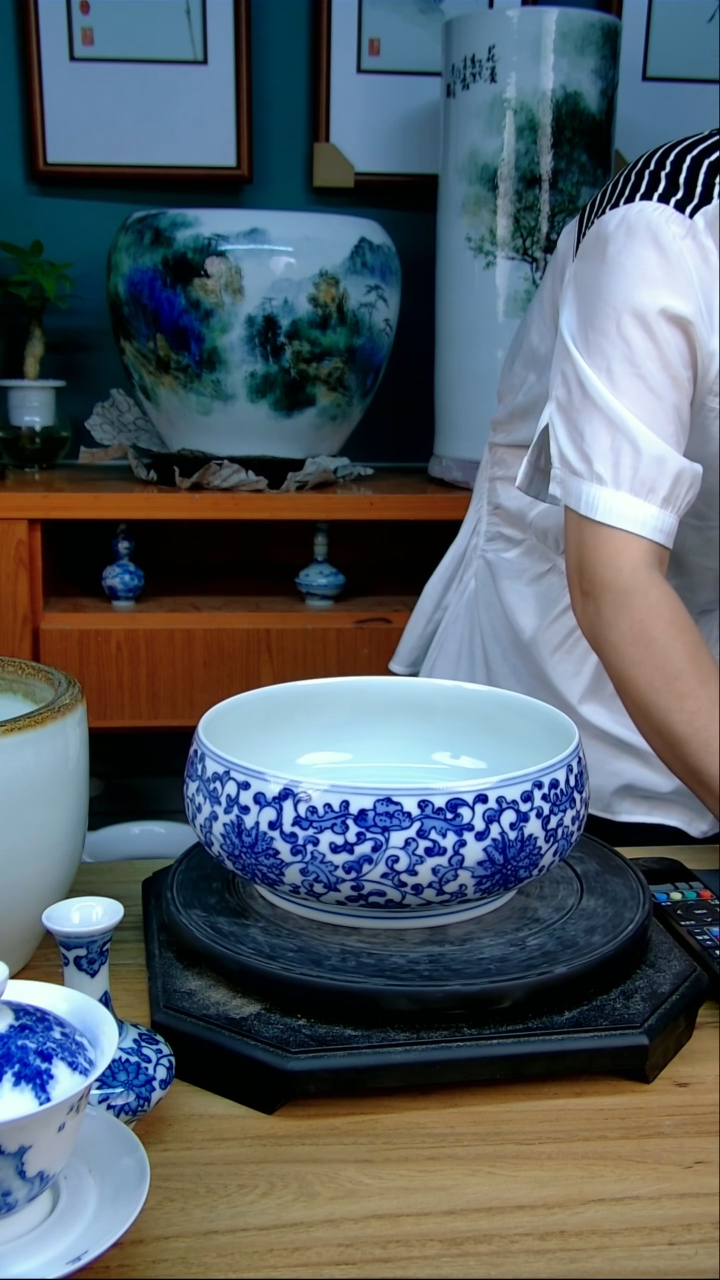 摆件景德镇手绘陶瓷88888