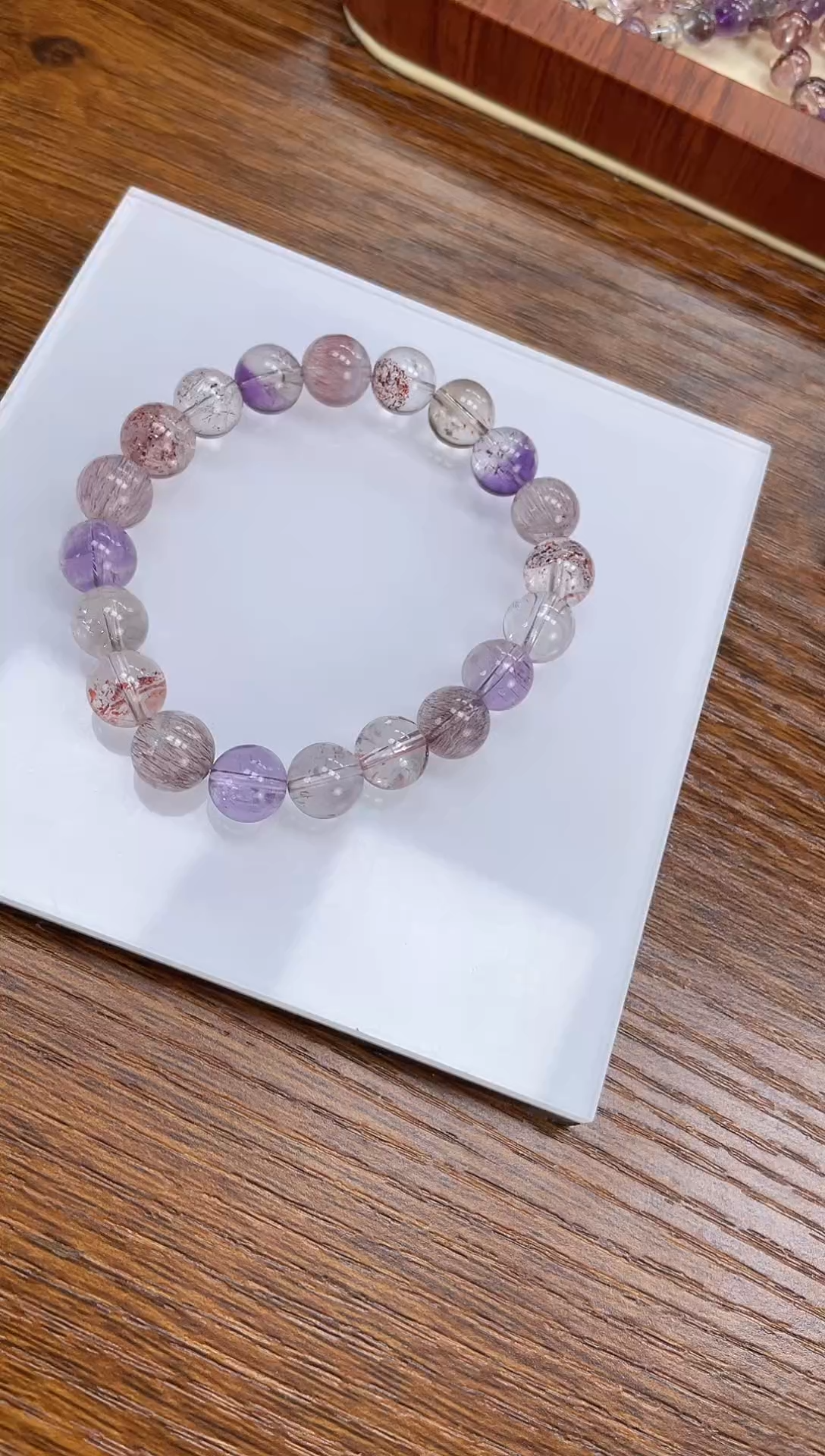 【闪购商品】水晶手链未镶嵌天然超七9mm多样性发一