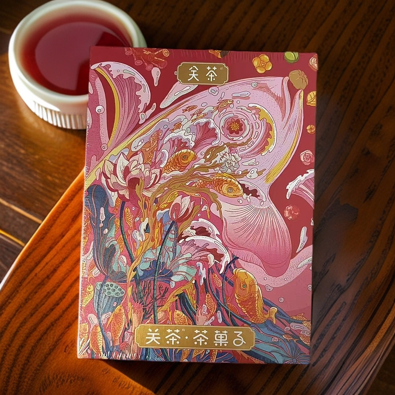 【25.4.14到期】盒/马同款关茶茶果子（年年有鱼12枚装）188g*1盒