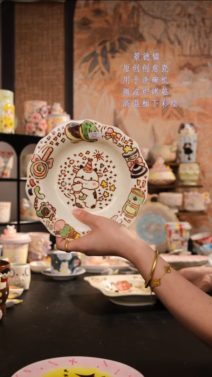 摆件陶旺的可以陶瓷设计师款