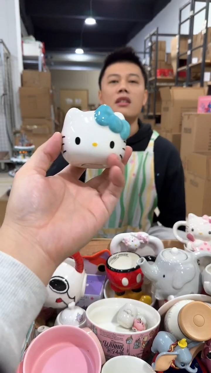 瓷片蓝色kt猫香薰