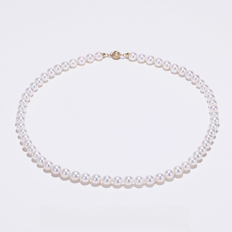 【乔森-甄藏】“小冰岛蔷薇”淡水无核珍珠项链 6-7mm GRD