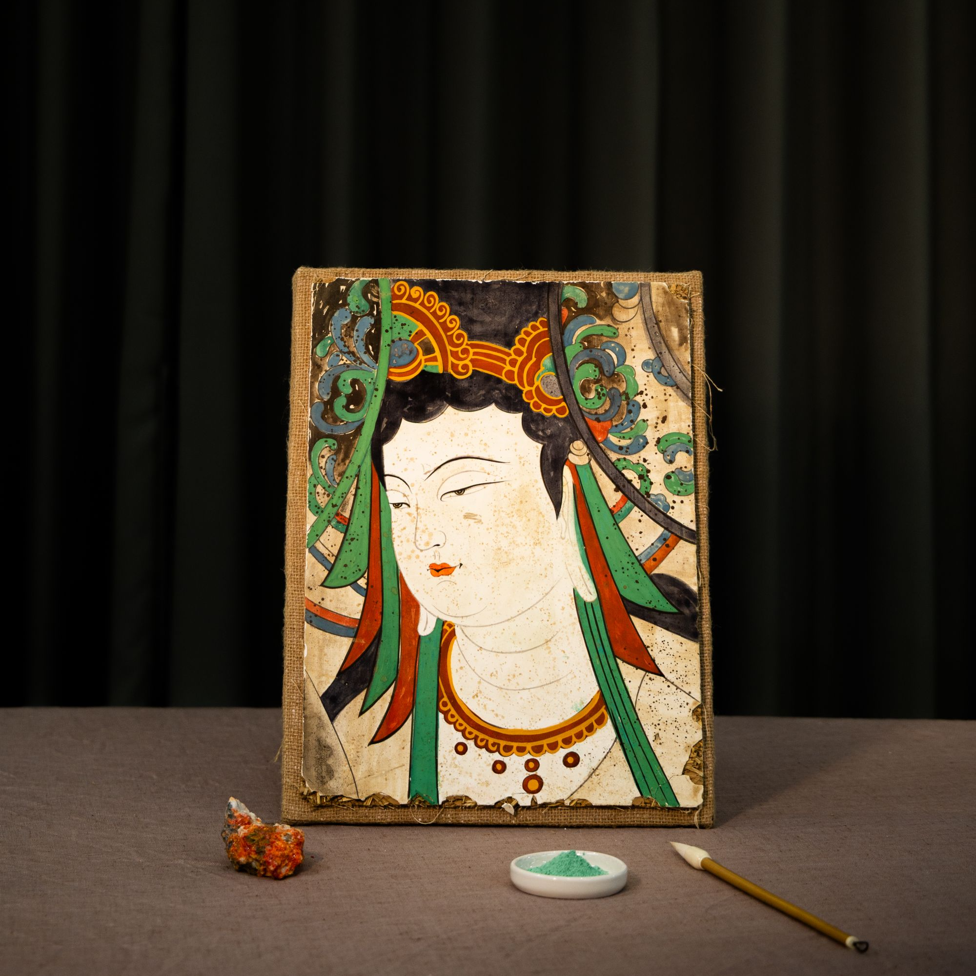 《敦煌系列》传统壁画材料包 进阶款30✖️40cm