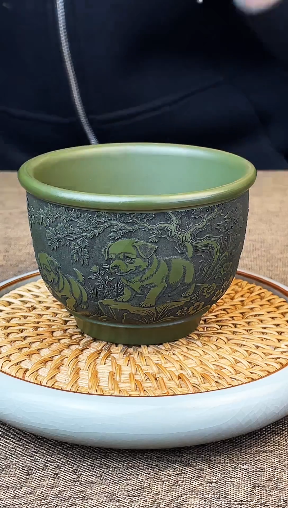 五福旺财  泥中翡翠  主人杯