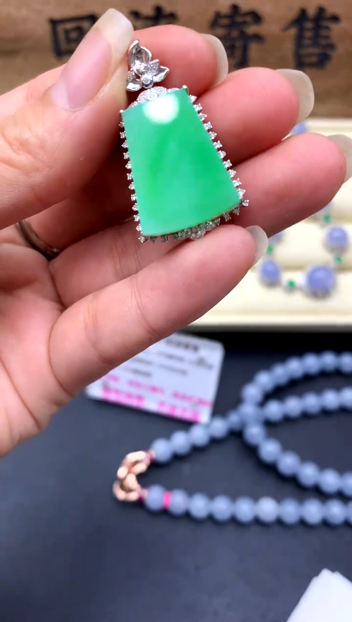 【闪购商品】翡翠颈饰18K金镶嵌503-中国好珍宝