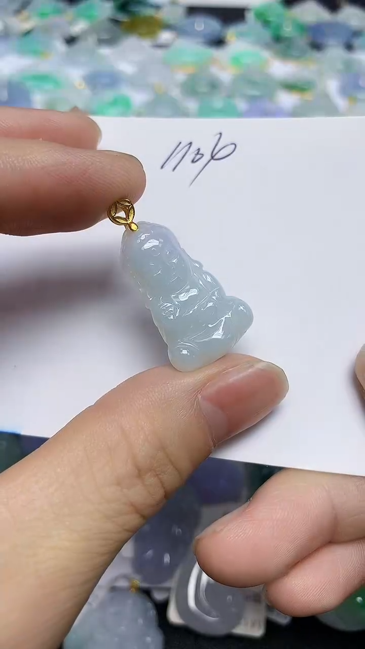 颈饰未镶嵌翡翠天然缅甸翡翠A货翡翠百元以上9元证书费自理