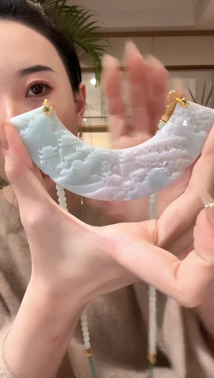 【闪购商品】翡翠颈饰未镶嵌国风