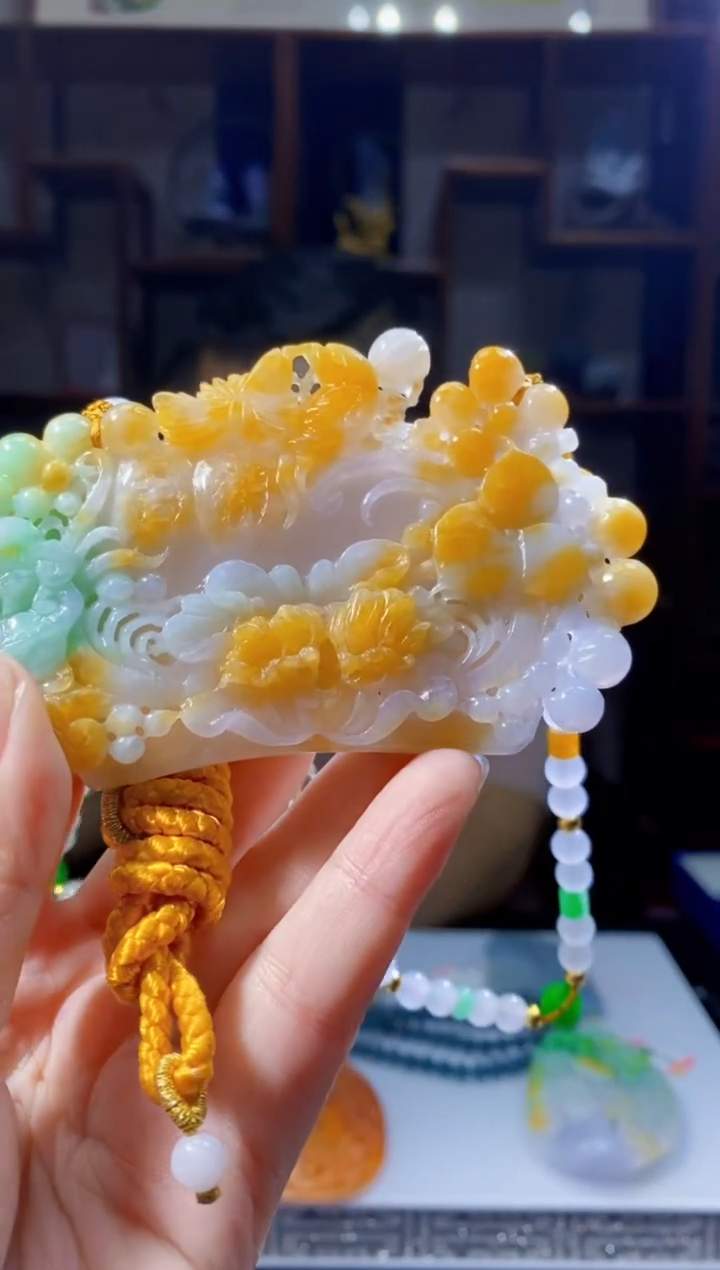 定制翡翠未镶嵌LL翡翠毛货WXJ-66