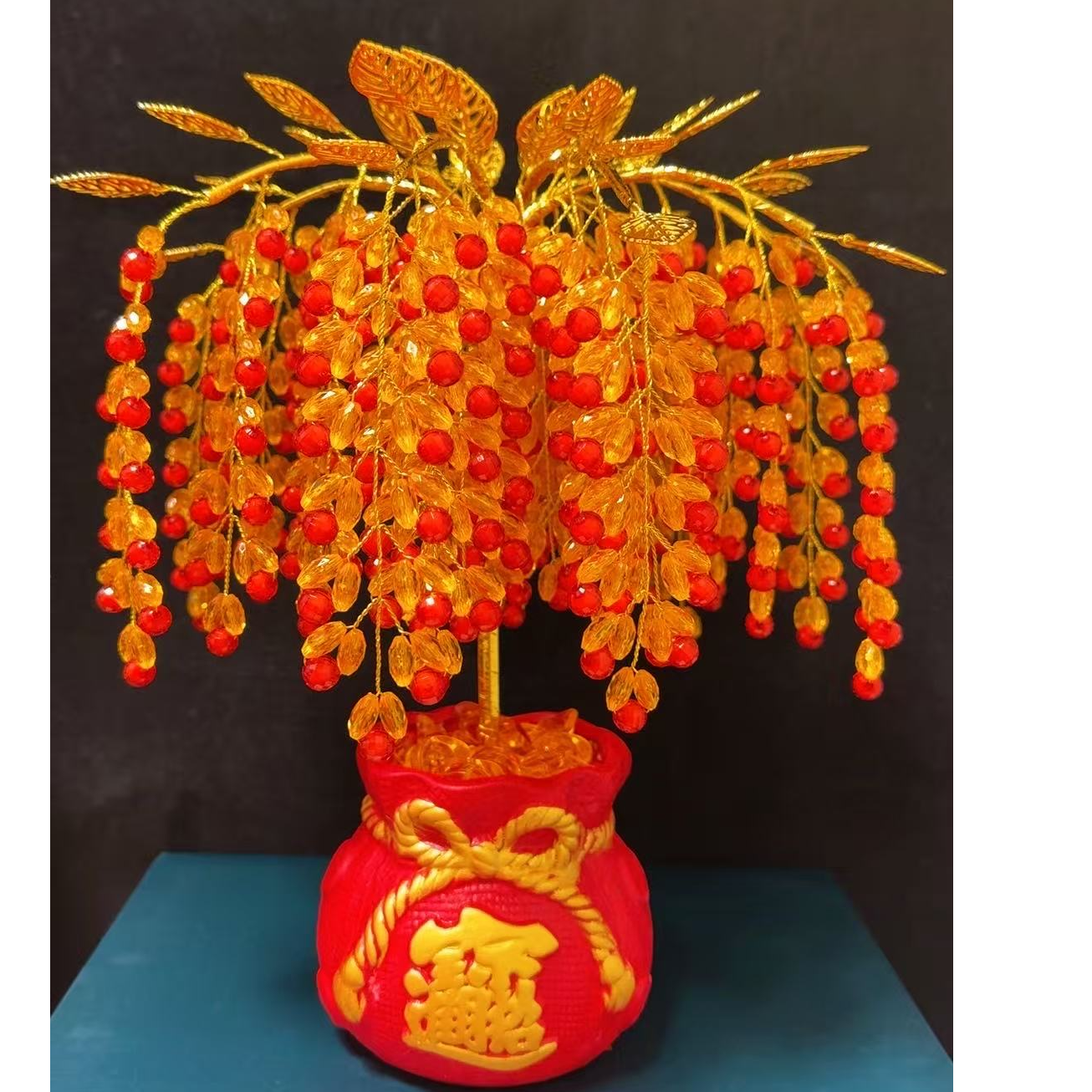 【送1个钱袋挂件】岁岁平安  摇钱树 手工DIY材料包