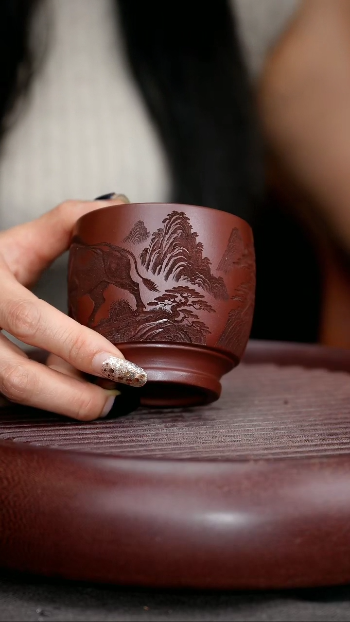 茶杯紫砂紫砂主人杯福利放漏