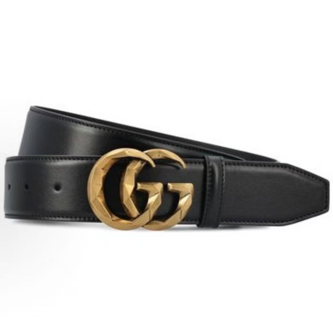 未使用 GUCCI/古驰 古驰金扣头腰带/95码D56