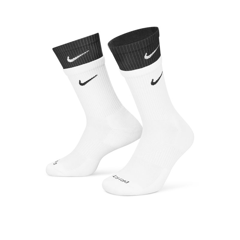 耐克运动袜nike高筒袜2025新款拼接撞色双钩男袜女袜一双装DD2795