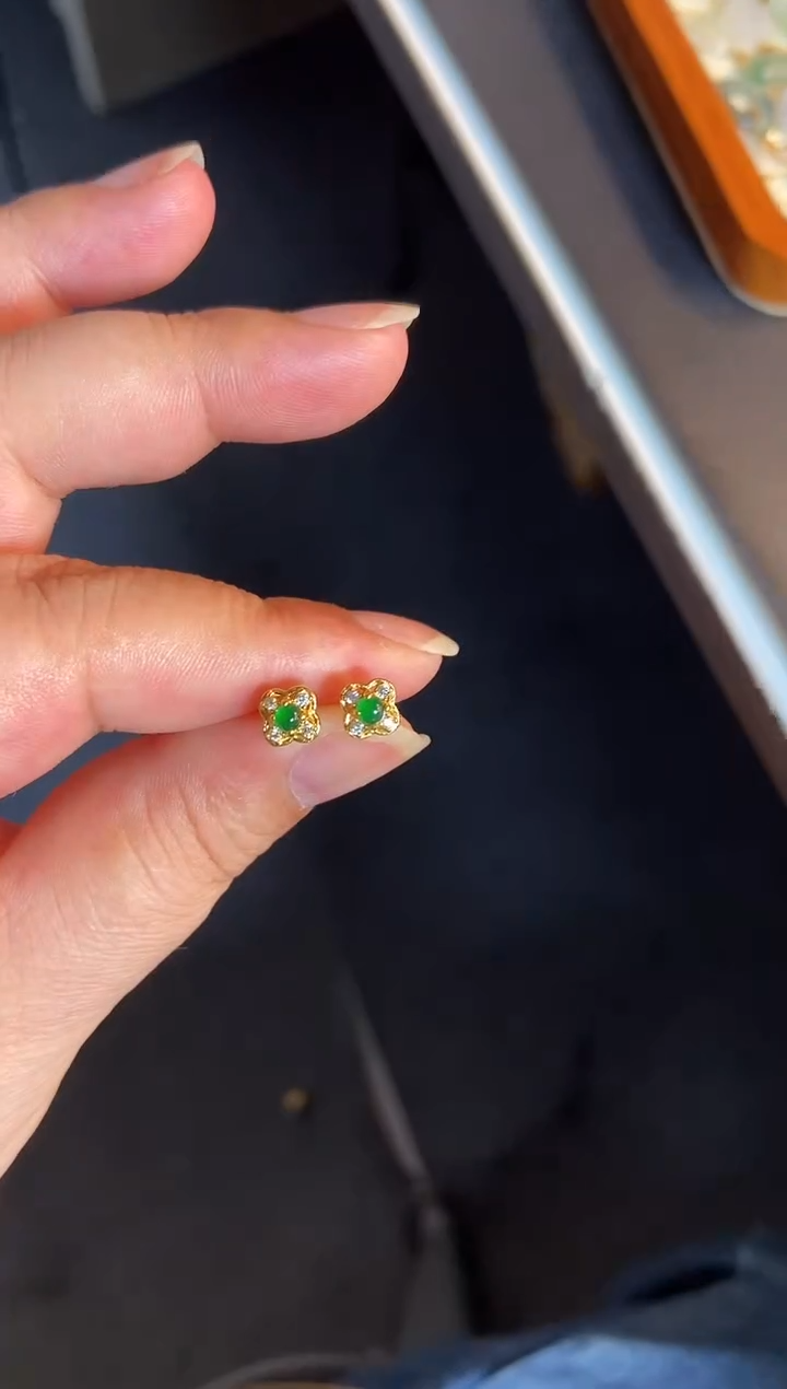 吊坠(不含链)银S925镶嵌翡翠1