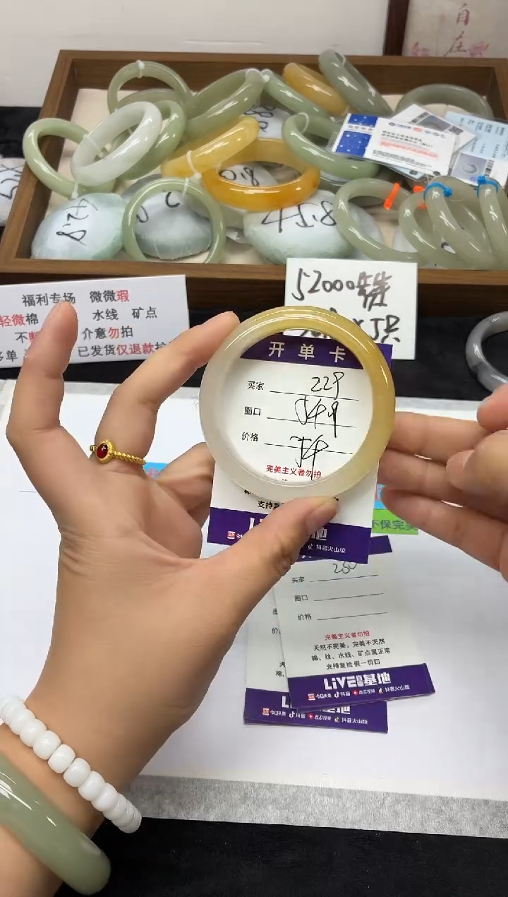 未镶嵌手镯石英质玉229