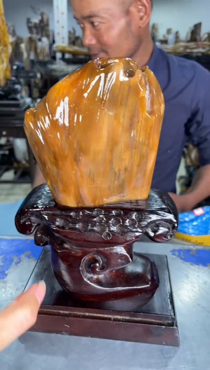 【闪购商品】硅化玉摆件未镶嵌84