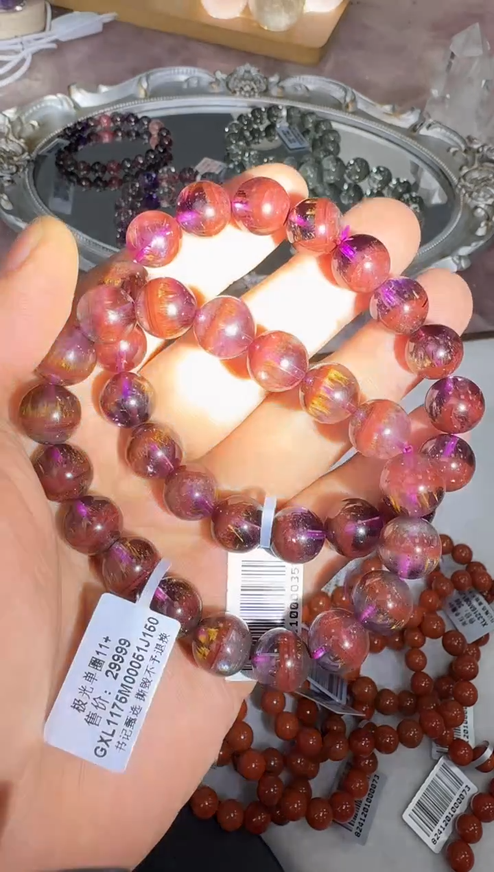 【闪购商品】水晶手链未镶嵌GXL1175 约11mm多样性发一件