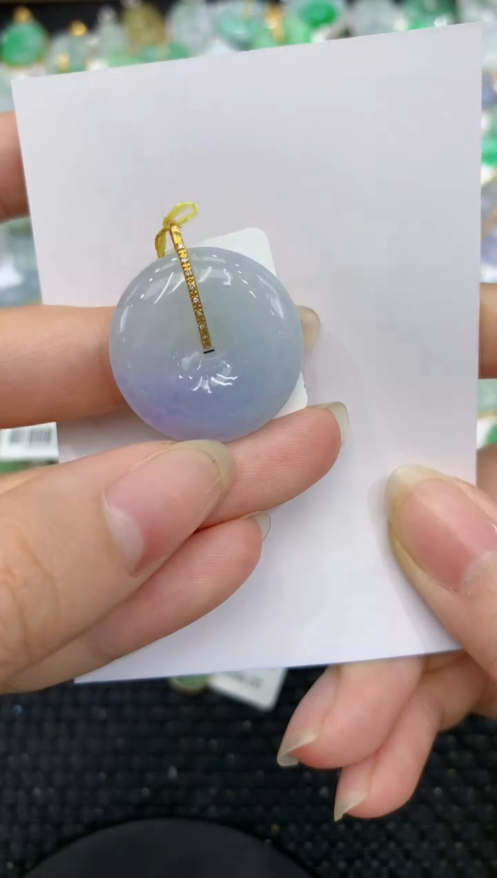 【闪购商品】翡翠颈饰18K金镶嵌8888888888