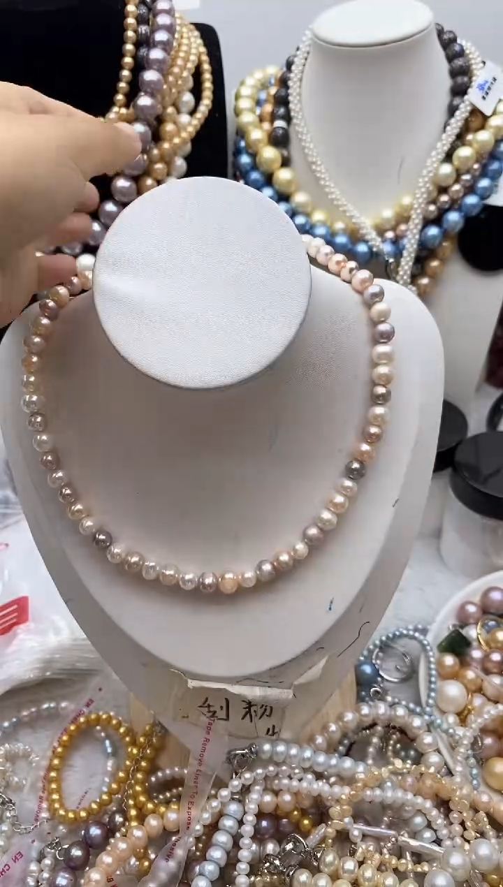 淡水珍珠钛钢颈饰102