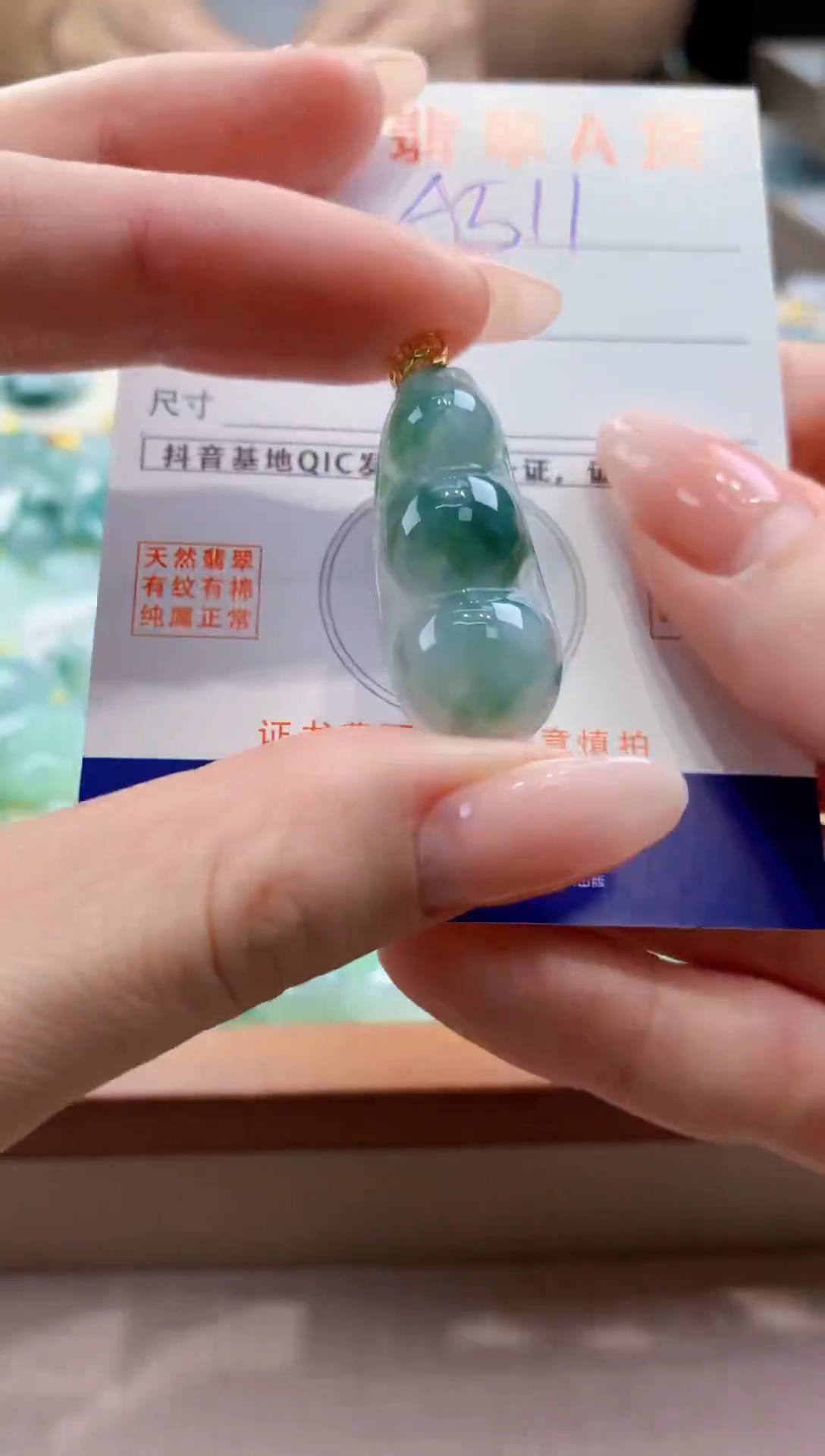 颈饰未镶嵌翡翠天然缅甸a货翡翠