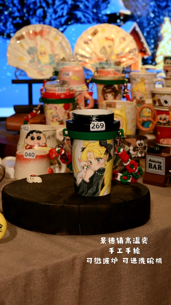 陶瓷269景德镇原创设计师款高温陶瓷手工手绘