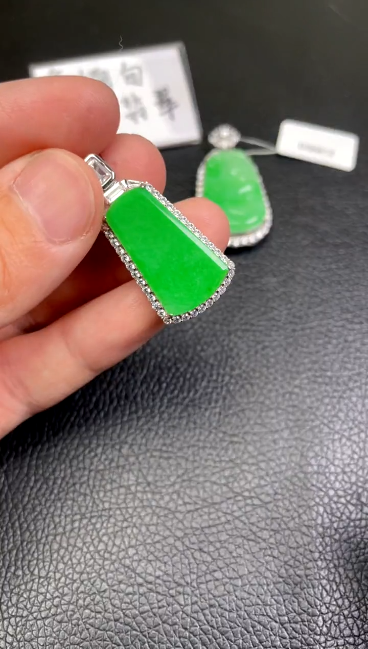 【闪购商品】翡翠吊坠(不含链)银S925镶嵌吊坠