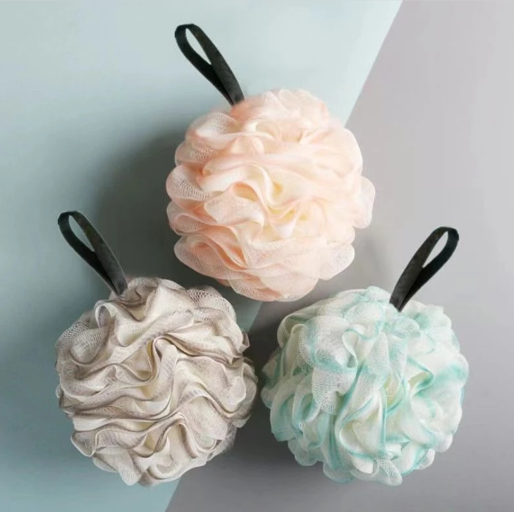 【家庭3只装】高档浴球不散柔软可爱浴花耐用沐浴用品