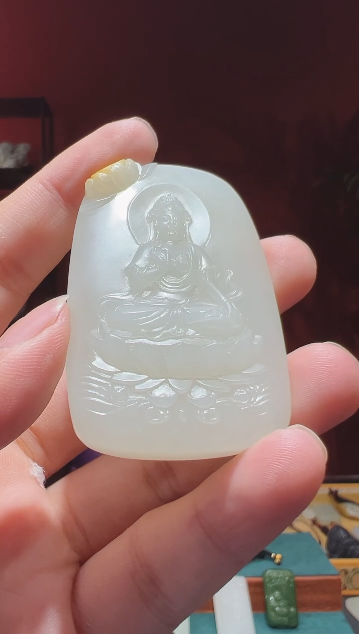 【闪购商品】和田玉吊坠(不含链)未镶嵌1