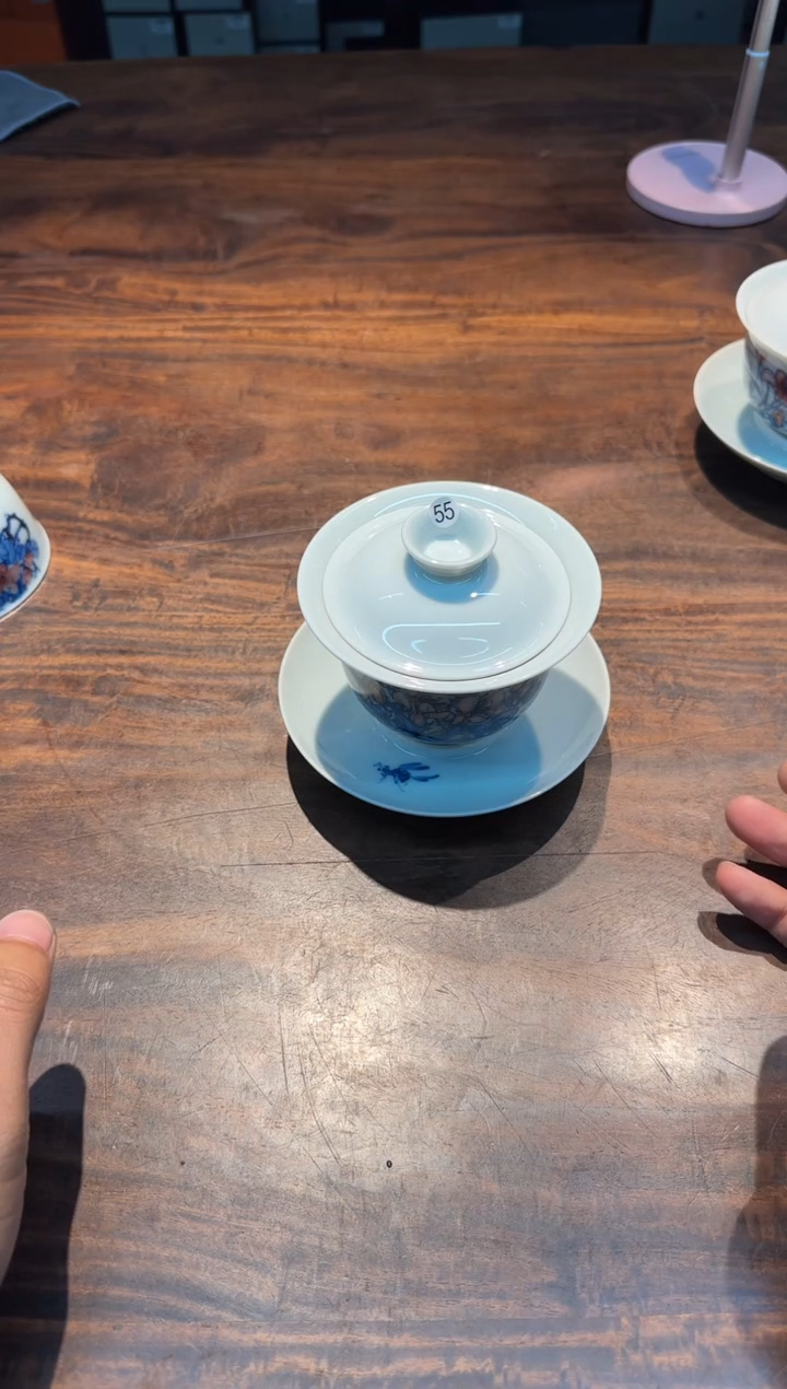 【闪购商品】周雍楠 杜鹃花三才盖碗  55