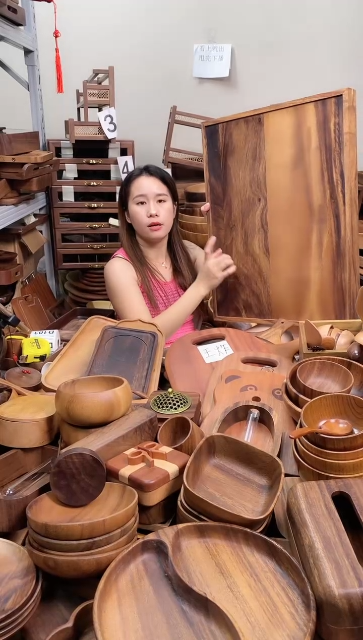   南美胡桃木长方盘61*45*5cm 