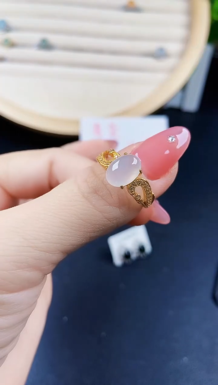 【闪购商品】翡翠戒指银S925镶嵌120120120