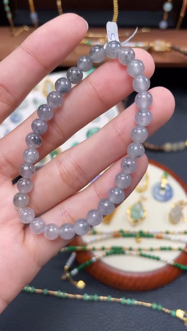 【闪购商品】翡翠套链未镶嵌一个  JK619