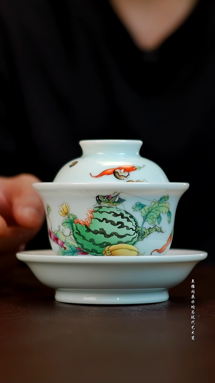 摆件景德镇陶东方现代艺术高端茶器花瓶摆件