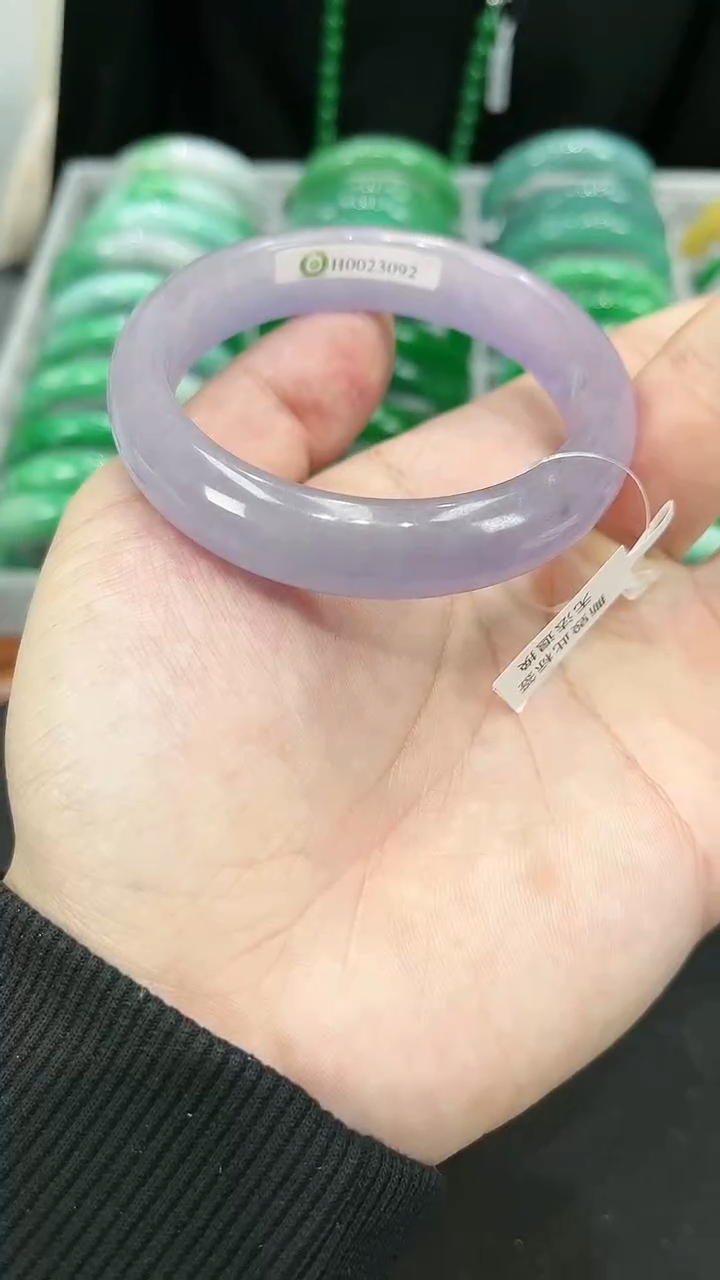 【闪购商品】砖雕s125 冰紫罗兰手镯 圈口55.8