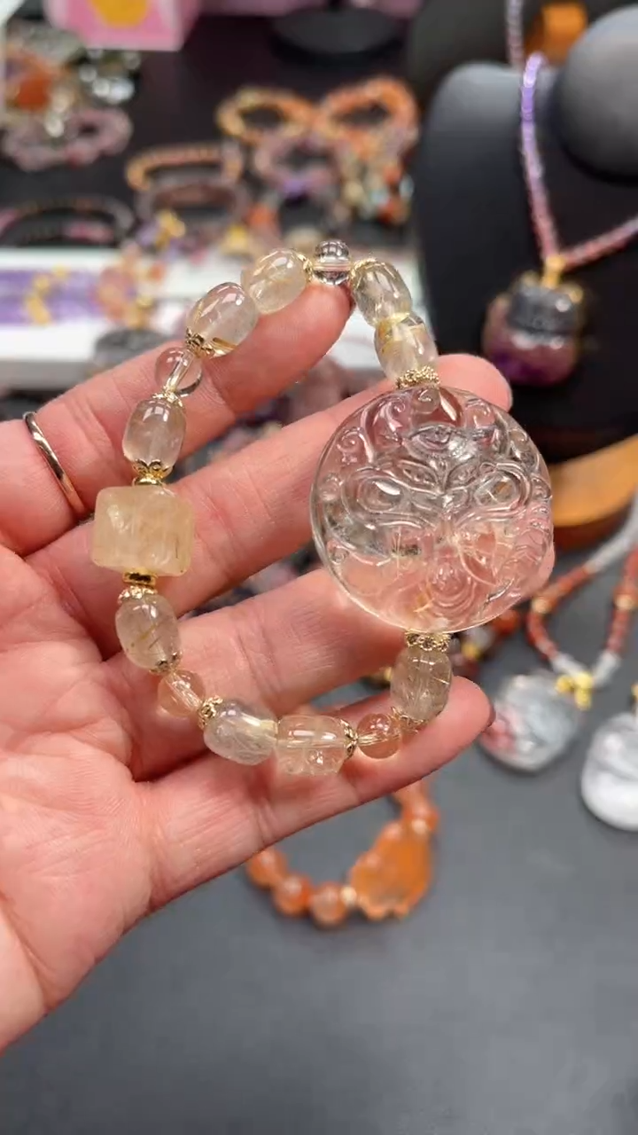 【闪购商品】水晶颈饰未镶嵌【百晶灵儿】天然水晶定制款