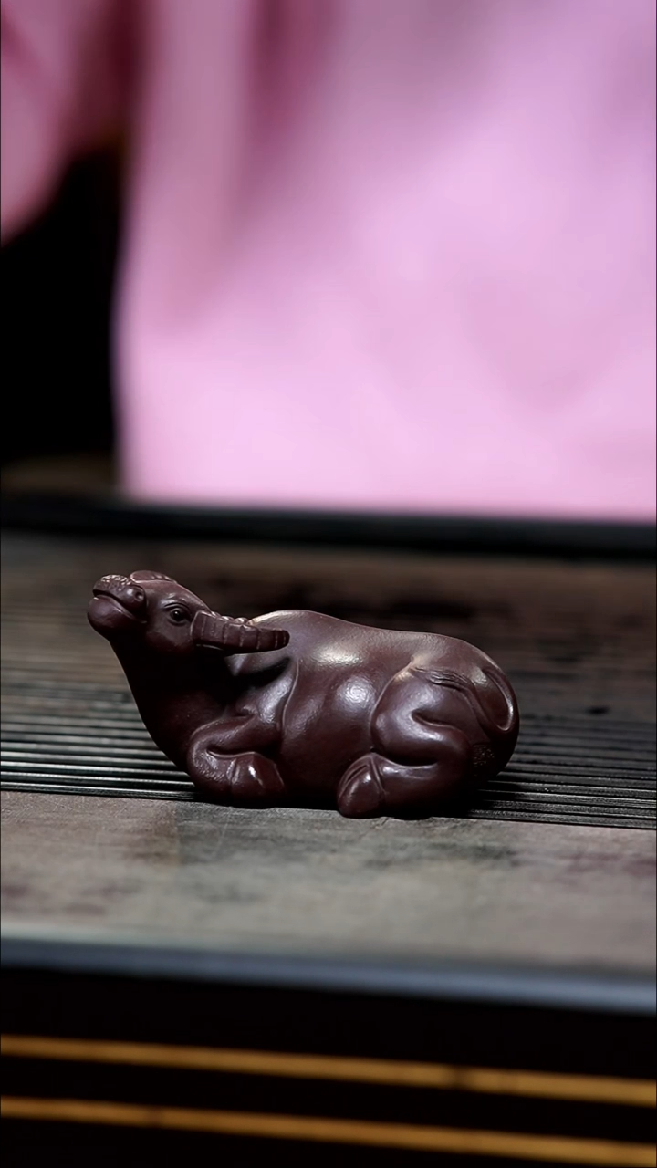 【闪购商品】紫砂茶壶紫泥手工茶宠牛牛茶宠牛气冲天