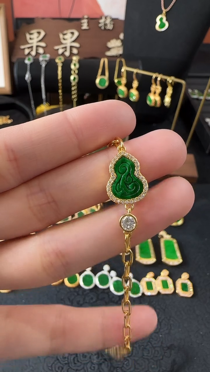 【闪购商品】翡翠吊坠(不含链)银S925镶嵌手饰