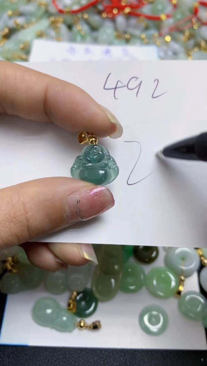 【闪购商品】翡翠颈饰合金天然翡翠A货