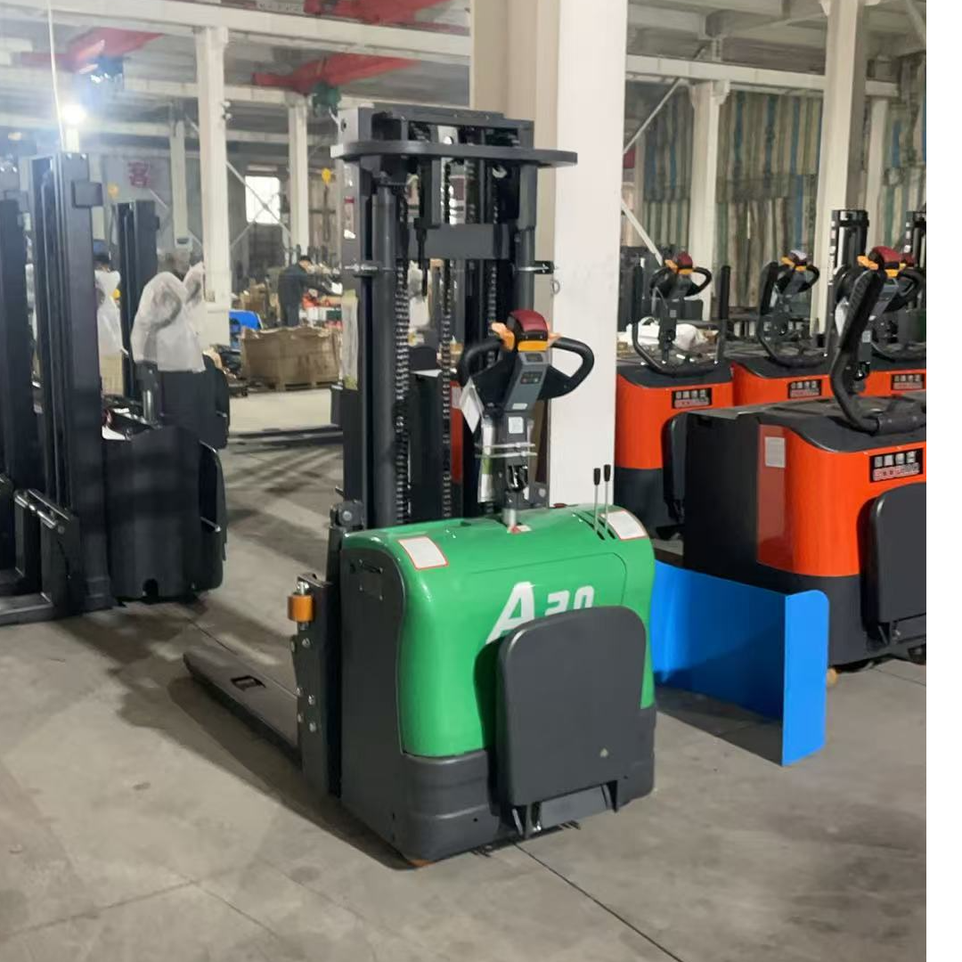 全电动防侧翻款站驾式堆高车液压堆垛升降机升高车2吨4.5米
