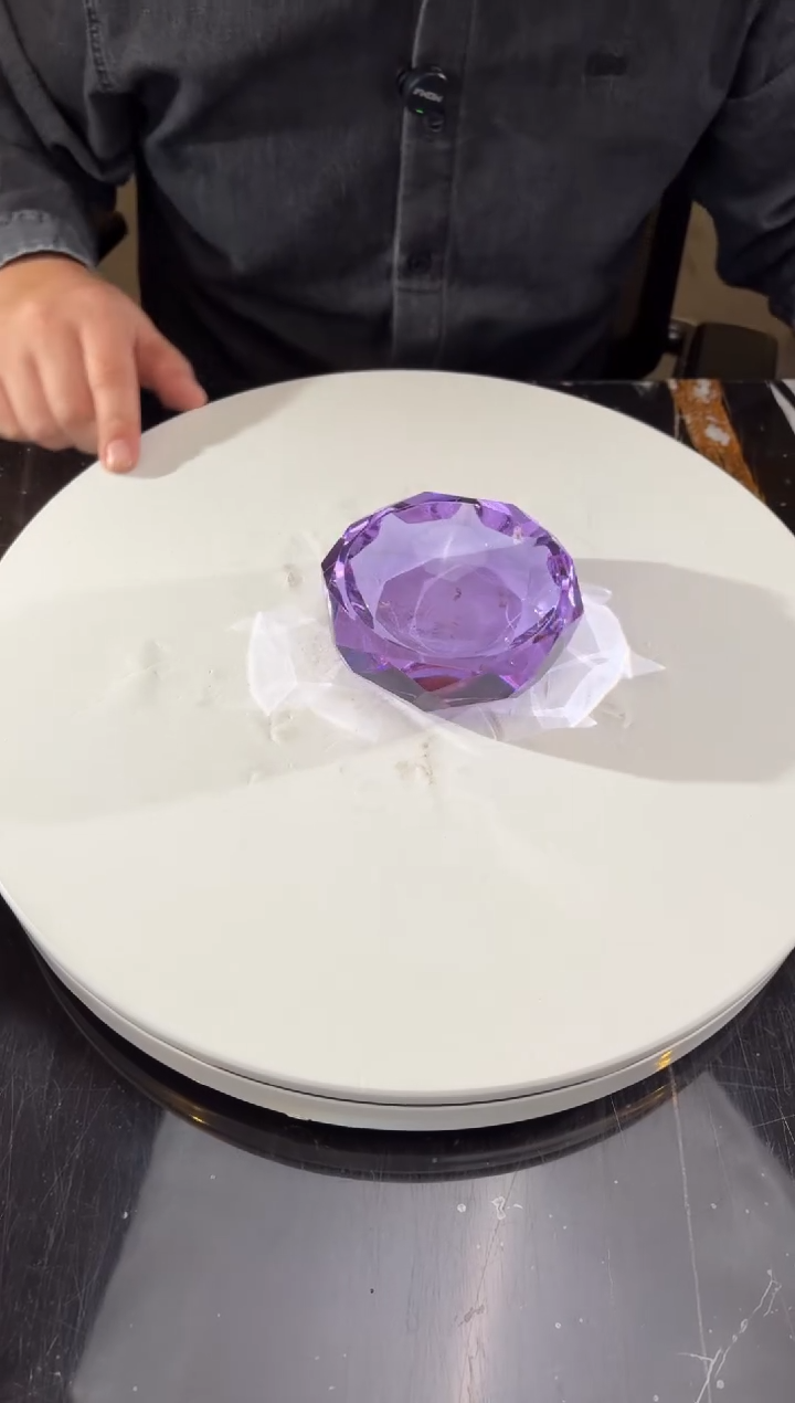 摆件0401024-3紫罗兰小烟灰缸