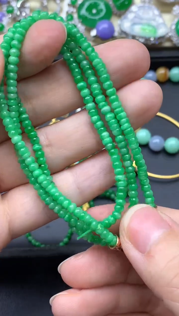 颈饰未镶嵌翡翠572-中国好珍宝