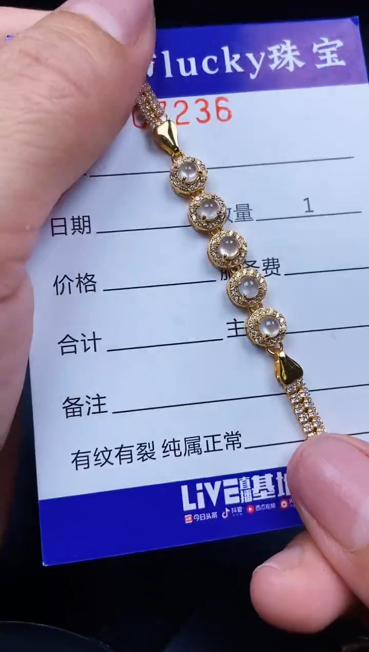 翡翠银S925镶嵌颈饰7236