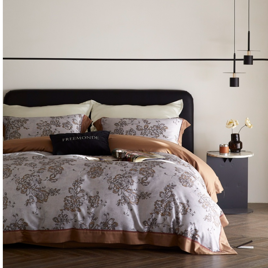 丽家平！双11有点狂！ 油柔软裸睡感床品天丝棉磨毛保暖四件套 