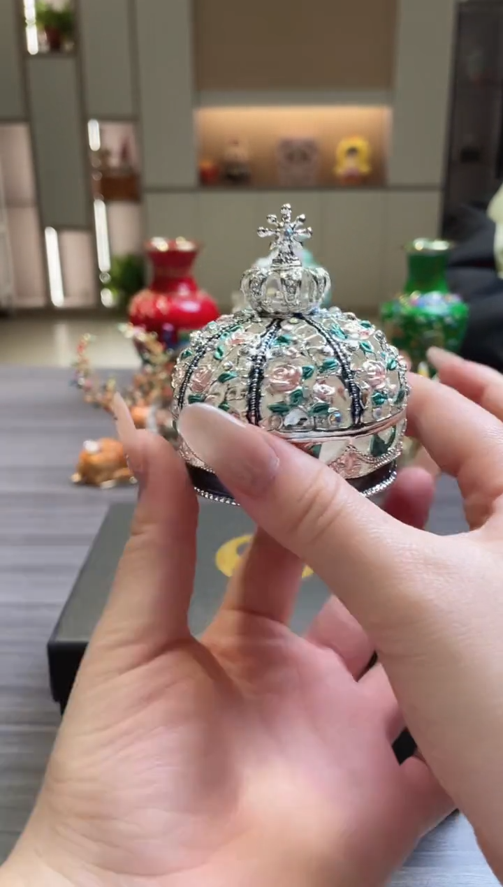 七宝烧珐琅彩首饰盒