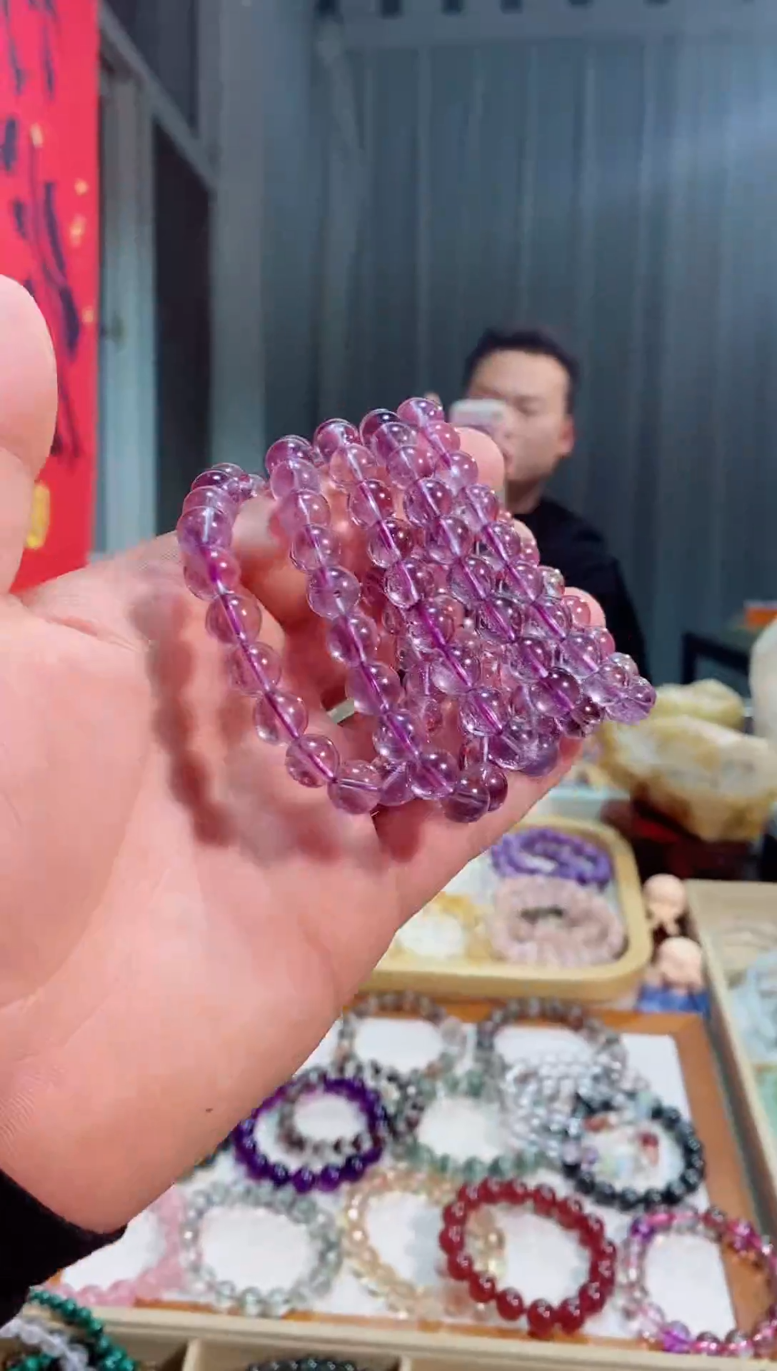 【闪购商品】紫晶手链未镶嵌巴西紫水晶9m+ (多样性发其一）