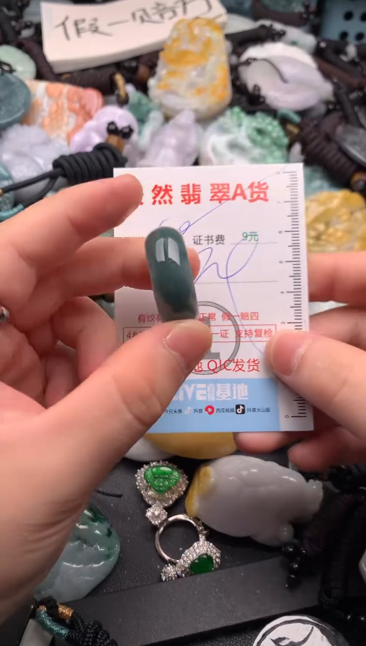 翡翠未镶嵌吊坠(不含链)1