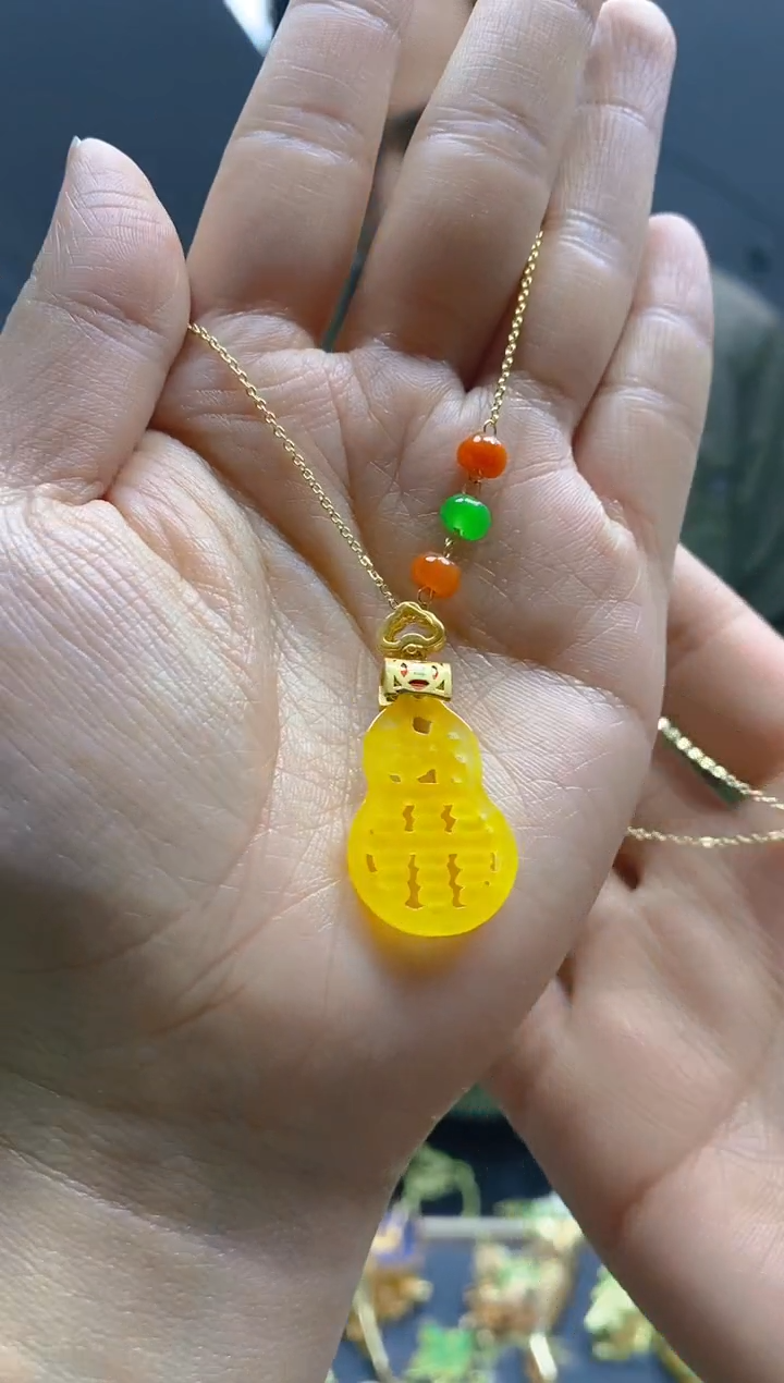 【闪购商品】翡翠耳饰合金0127翡翠锁骨链