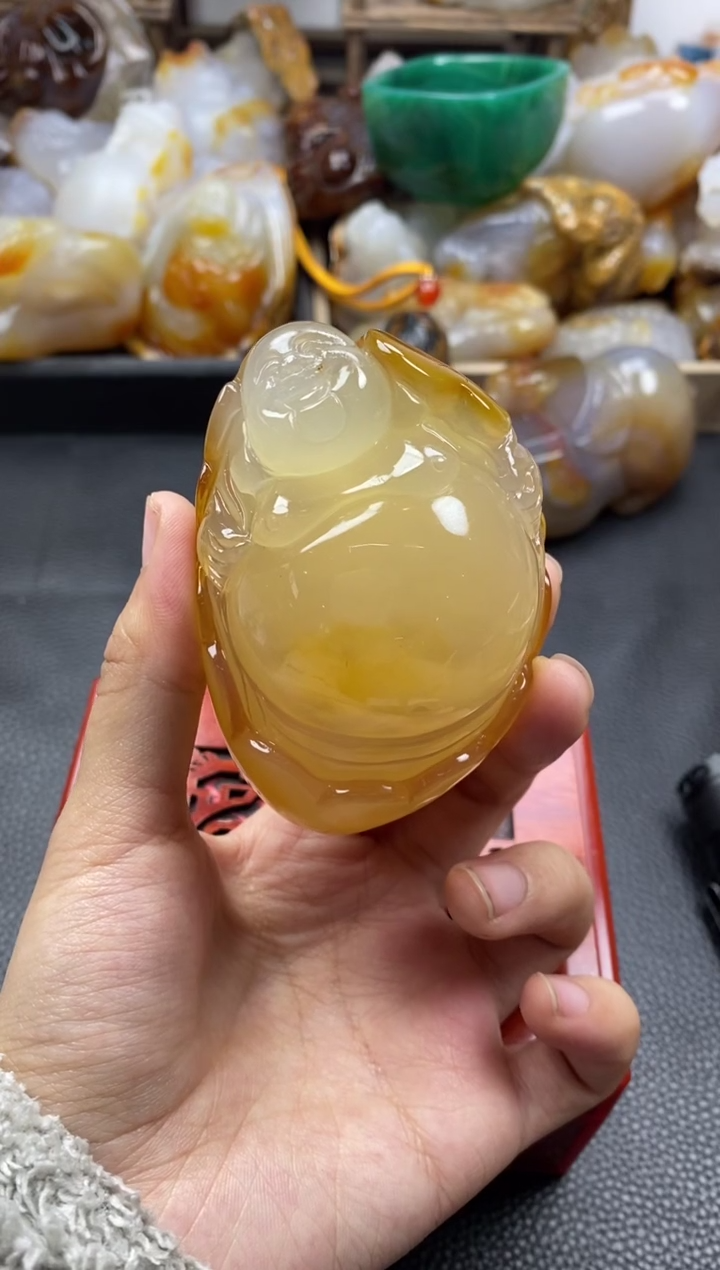 未镶嵌手把玛瑙/玉髓半***忆00