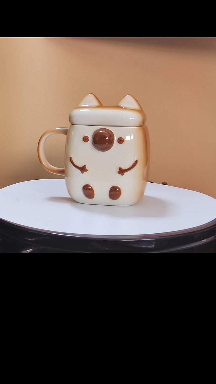 【闪购商品】马克杯吐司陶瓷马克杯礼盒装 （焦糖色）