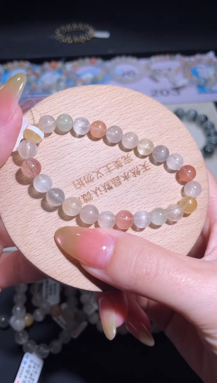 水晶手链未镶嵌201号多样性发货一AA 7+
