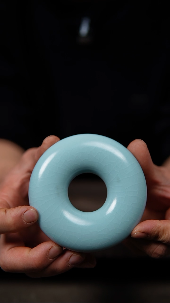 【闪购商品】杯仿古宋臻釉甜甜圈瑕